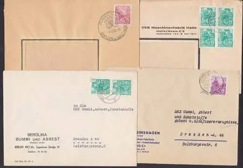 5-Jahrplan-Frankaturen, dabei Berolina Wilhelm Hann