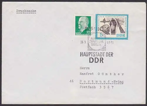 Berlin SSt. 26.9.63 Hauptstadt der DDR auf Ds nach Dortmund