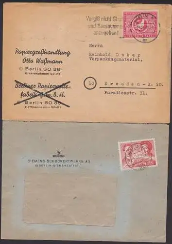 Absender in Westberlin, Sendung in  Ostberlin aufgeben, Rosa Lucxemburg und Volkskongress