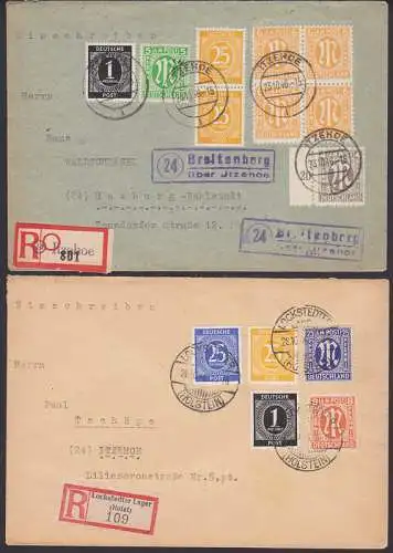 Breitenberg üb. Itzehohe, Lockstedter Lager zwei R-Bf mit MiF AMP und Ziffern