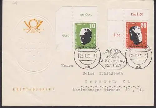 Ramin und Abendroth - Thomaskantor und Dirigent auf FDC (604/05)