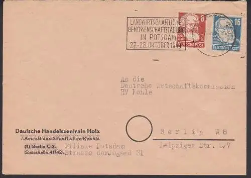 Potsdam MWSt. Landwirtschaftliche Genossenschaftstagung 27.-28. Oktober 1949