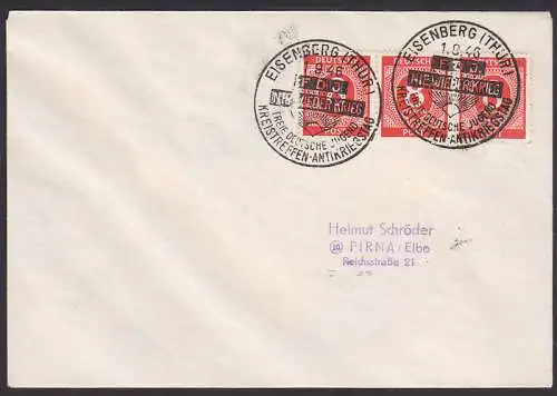 Eisenberg SSt. FDJ -Nie wieder Krieg- Kreistreffen Antikriegstag 1.9.46