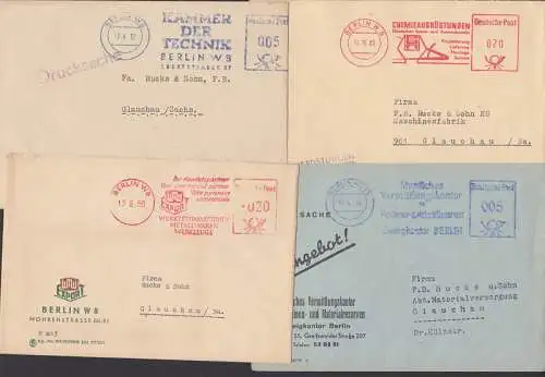 Kammer der Technik, Chemiausrüstungen, Vemittlungskontor, 4 AFS Berlin 1957, 1965