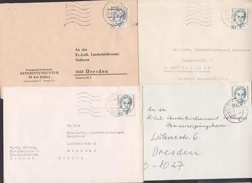 VGO-Frankaturen, diese Portostufe war nur im Osten möglich für einen Brief bis zur Portoangleichung