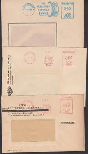 Berlin-Oberschöneweide KWO drei AFS, dabei 1952 zweite Gewichtsstufe, Behördenpost