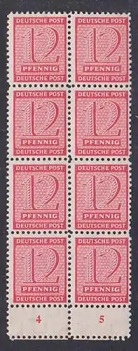 Westsachsen 12 Pfg. in Zähnung 11:10 13/4 mit Zwischenfeld ** (132XwL)