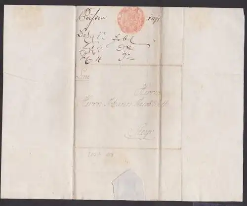 Faltbrief 1791 Vorphilatelie aus Linz nach Steyr