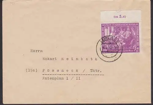 Erstes Porzellan auf der Messe SoMke Messe Oberrand mit rotem Strich, Leipzig 8.3.50 (248)