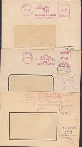 Bergmann-Borsig ZKD-AFS Martin braucht Schrott, Berliner Metallhütten- und Halbzeugwerke zu 10.20 u. 30 Pfg