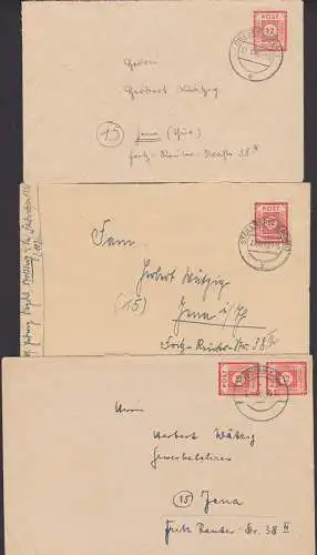 OPD Ostsachsen 12 Pfg 3 Bf aus Dresden,  Stollberg, Oberfohna