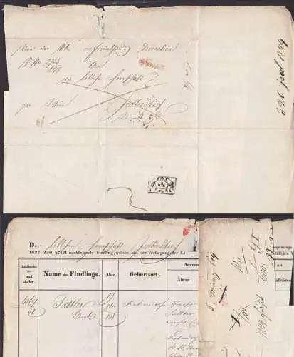 k. k. Findelhaus-Direktion Wien 1848 Altbrief mit Kopf