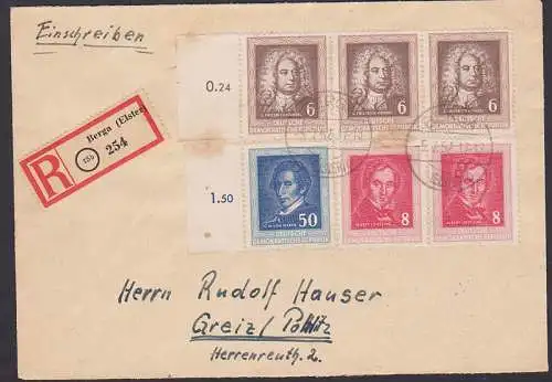 Berga (Elster) Lortzing, Händel, Weber R-FDC (308/10)  5.7.52