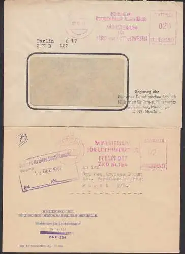 Berlin O17 Ministerium Hüttenwesen, Leichtindustrie, zwei ZKD-AFS