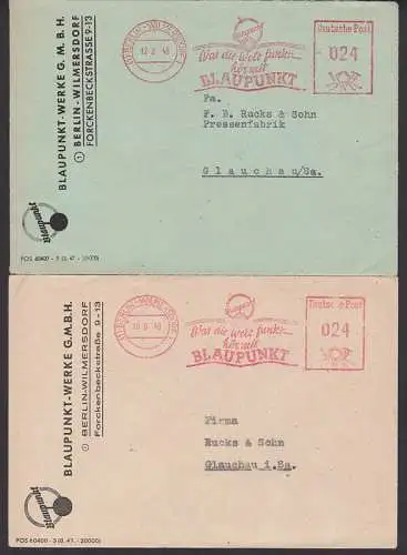 Berlin-Wilmersdorf AFS Blaupunkt Was die Welt funkt  hör mit BLAUPUNKT  zwei Bfe von 1948
