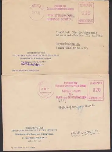 Ministerium Berg- und Hüttenwesen, Chemische Industrie je ZKD-AFS