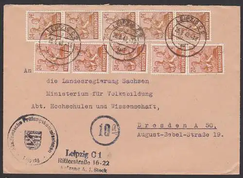 Akademische Prüfungskommission Leipzig  26.6.48, 24 Pfg (10) an Landesregierung, 951 ZF