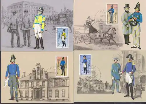 MC Historische Postuniformen, Preußischer und Mecklenburger Postbeamter, um 1850