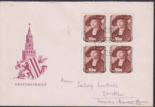 Albrecht Dürer (504) 5 Pfg. Bildnis eine jungen Mannes