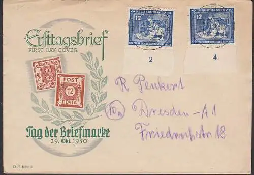 Tag der Briefmarke 1951 (295), Philatelist und Jugend, Unterrandstücke