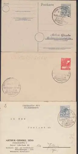 Volksbegehren 1948 drei SSt aus Calbe, Gardelegen, Oschersleben