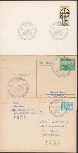 Schönebeck verschiedene SSt mit Abb. Traktor, Landwirtschaft