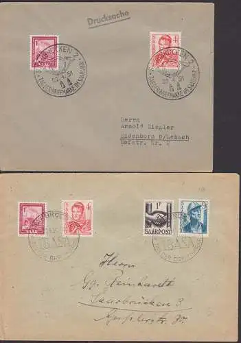Saarbrücken, SSt. IBASA bzw. Tag der Briefmarke 1951 Ds