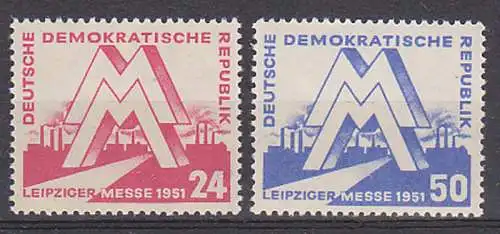 Leipziger Messe 1951 ** (282/83)