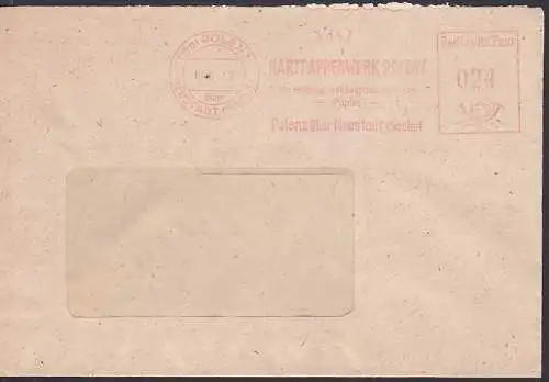 Polenz über Neustadt (Sachs) AFS 19.6.50, Hartpappenwerk