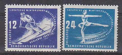 Wintersportmeisterschaften Schirke 1950 ** (246/47) Abfahrt und Eiskunstlauf