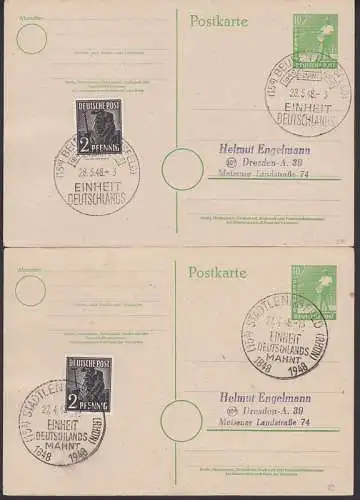 Beuren (Eichsfeld), Stadtlengsfeld (Rhön) SSt. Einheit Deutschlands mahnt 1948