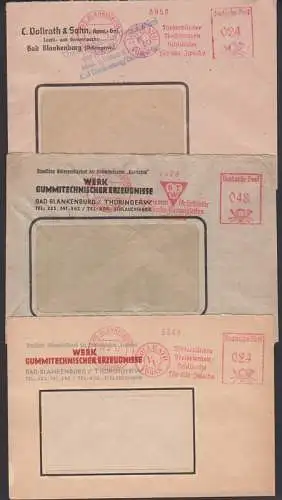 Bad Blankenburg (Thüringerw), Treibriemen, Förderbänder drei AFS in rot mit Fa-Umbenennung