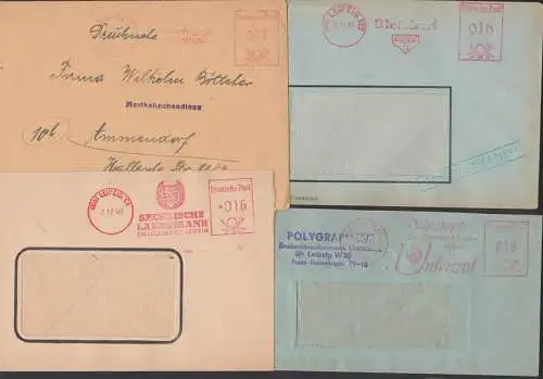 Leipzig 4 AFS Bleichert, Polygraph, Sächsiche Landesbank, Hoffmeisterhaus zw. 1948 und 1952