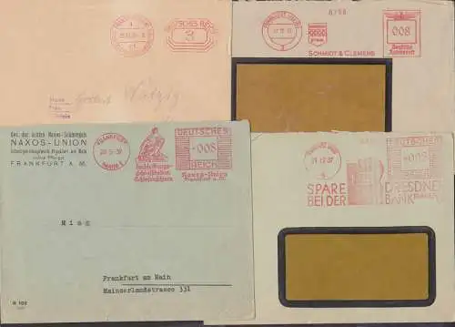 Frankfurt (Main) AFS Spare bei der Dresdner Bank, Hochleistungsschleifscheiben Naxos-Union, Märker Stahl 27.12.37