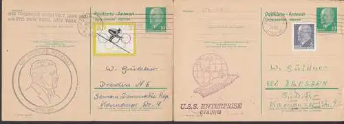 Theodore Roosevelt, SSBN 600, U.S.S. Enterprise CV (N) 65 je auf Antwort-GA Walter Ulbricht