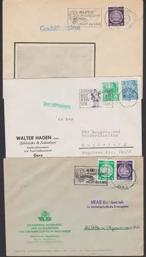 Martin braucht Schrott Helft alle mit!, Altpapier nicht in den Ofen, Rohstoffe einer Mangelwirtschaft Gera, Rostock