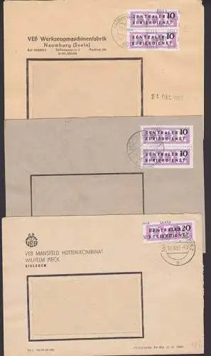 Luthersrtadt Eisleben (8005), Naumburg (8011), Aschersleben (8002) je ZKD-Briefe