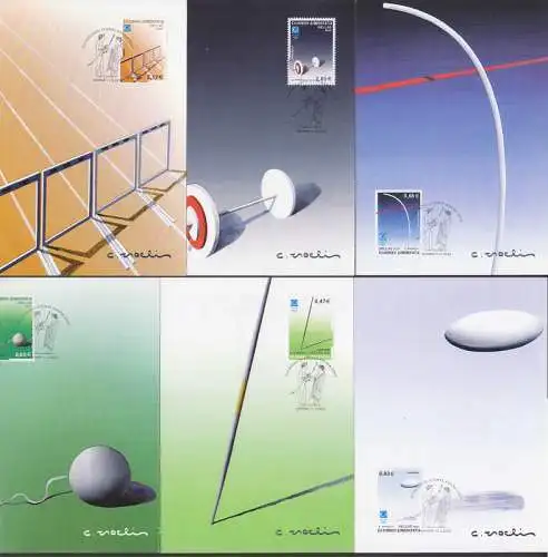 MC Griechenland 11.2.2003, olympische Disziplinen, Diskus, Hürdenlauf, Gewichtheben