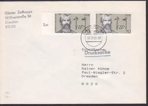 Albrecht von Graefe 70 Pfg. Ds (2342) portogenau auf schwerer Ds