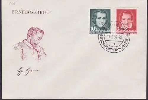 Heinrich-Heine-Ehrung SSt. 17.2.56 (516)