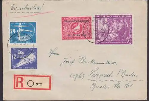 Schirke Wintersportmeisterschaften 1950 R-Bf mit Messe Böttcher-Porzellan August der Starke, (248)