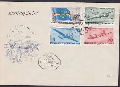 Deutsche Lufthansa FDC OSt. Berlin NW Luftpoststelle (512)