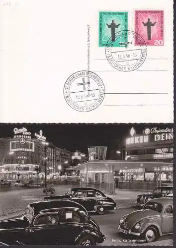 Berlin-Charlottenberg Foto Kurfürstendamm, SSt. Deutscher Katholikentag (179/80) 13.8.58
