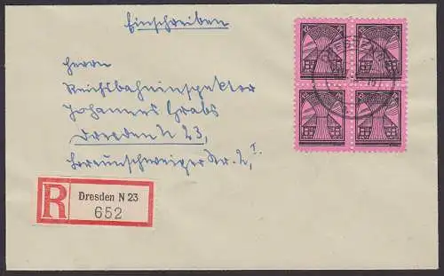 Mecklenburg-Vorpommern 12 Pfg auf R-Brief (16)