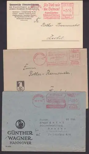 Hannover drei AFS, Das PELIKAN Schreibband 1944, Versicherunge Für Dich und die Deinen! 1927
