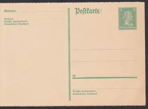 Friedrich Schiller 5 Pf. GA gezähnt ungebraucht  P170 II