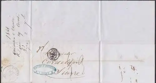 DIJON Altbrief 30. Aug. 1846, Faltbrief nach Seurre
