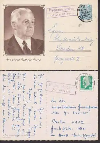 Pratzschwitz, Kleingießhübel je PSSt über Pirna, dabei GA Pieck