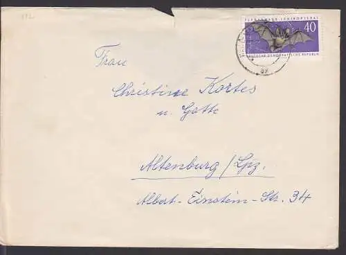 Fledermaus 40 Pfg. Doppelbrief (872)