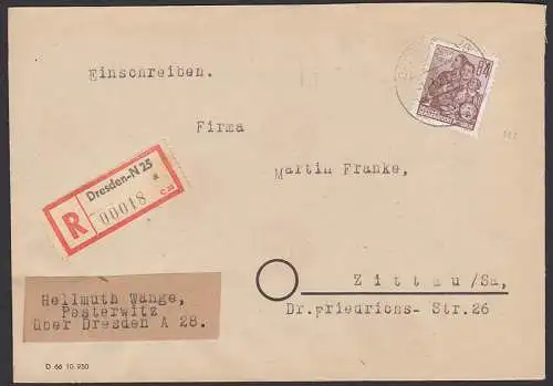 R-Bf 84 Pfg. Familie, 5-Jahrplan II (422) aus Dresden nach Zittau